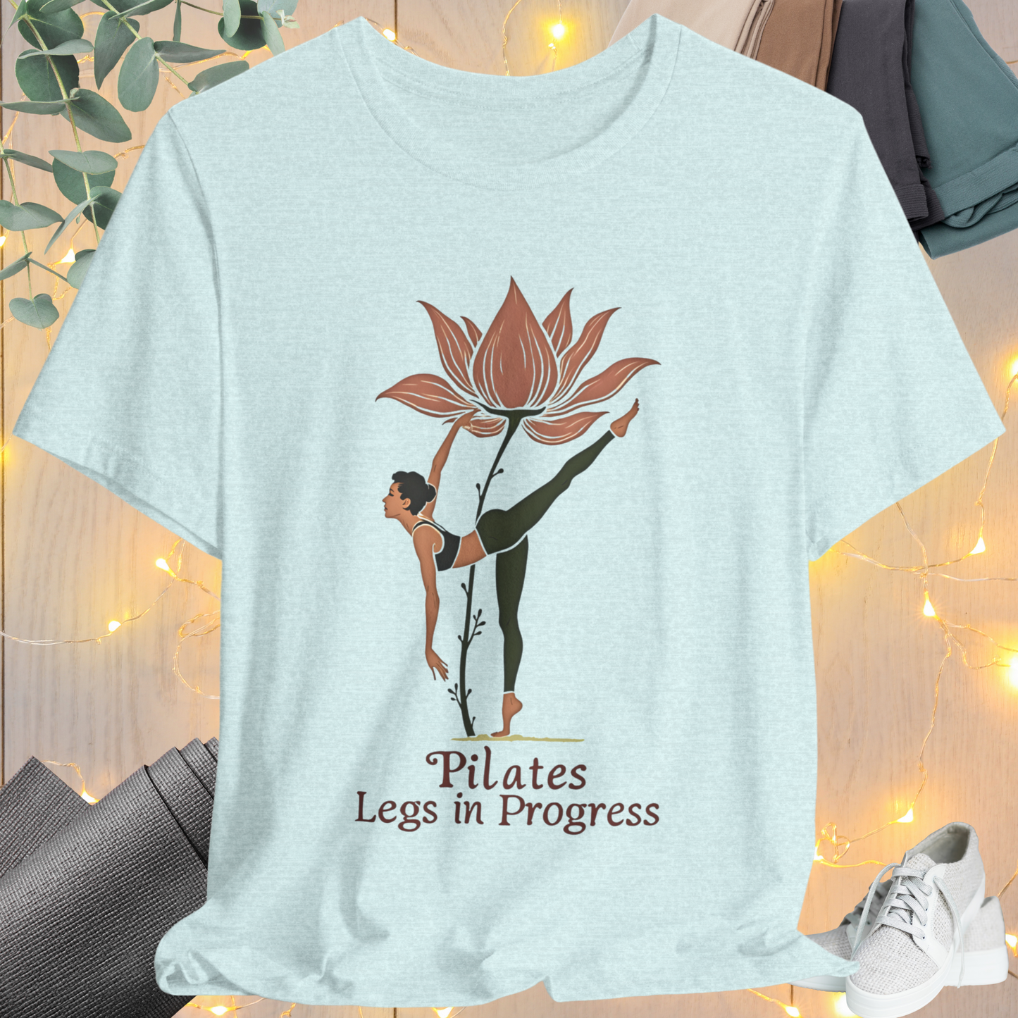 Pilates Flower Leg Tee
