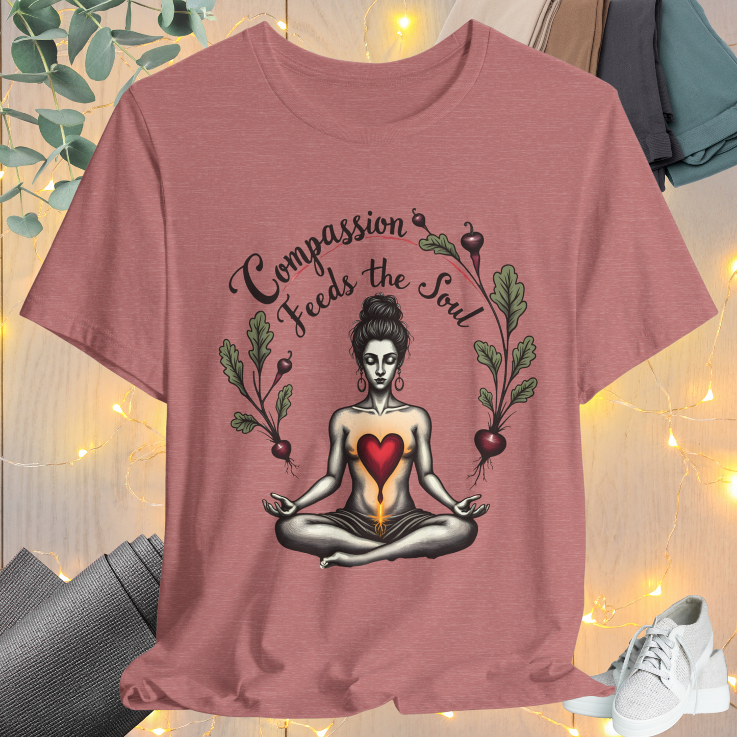 Nourishing Calm Tee - Yoga Green
