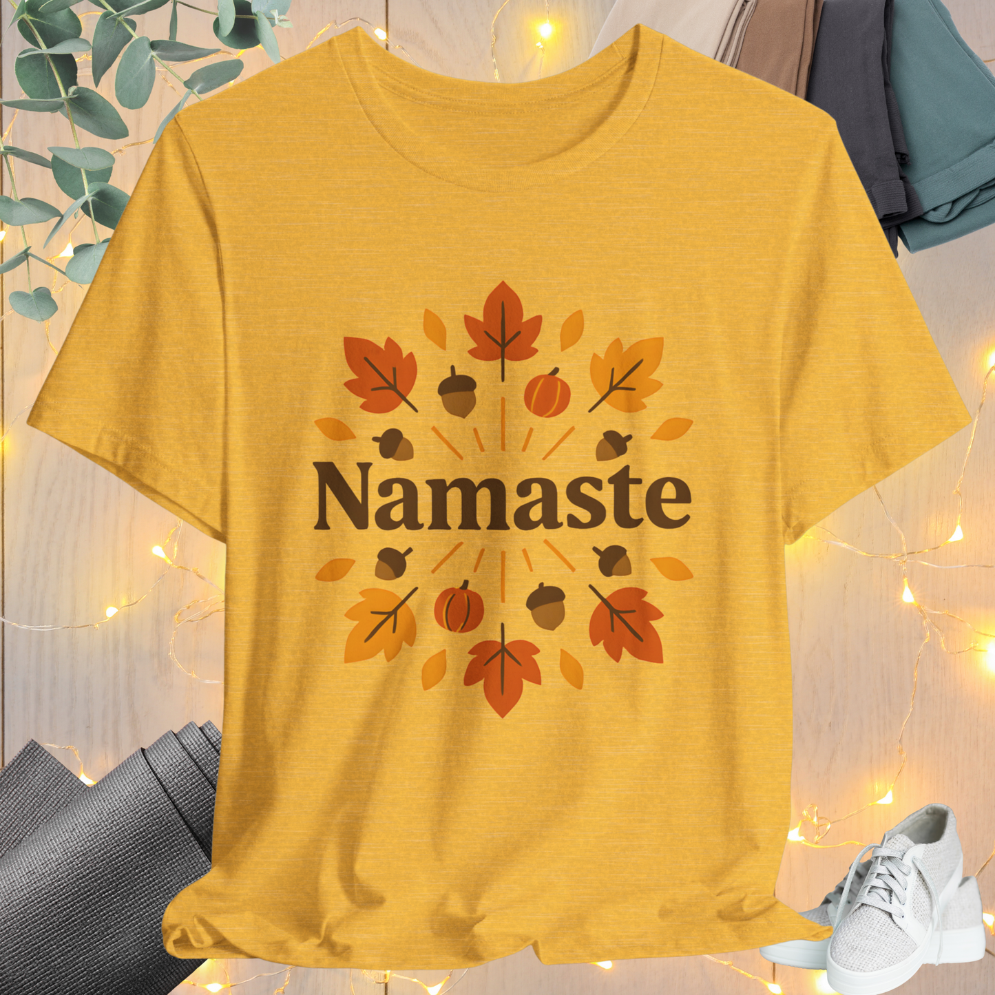 Namaste Autumn Mandala Tee