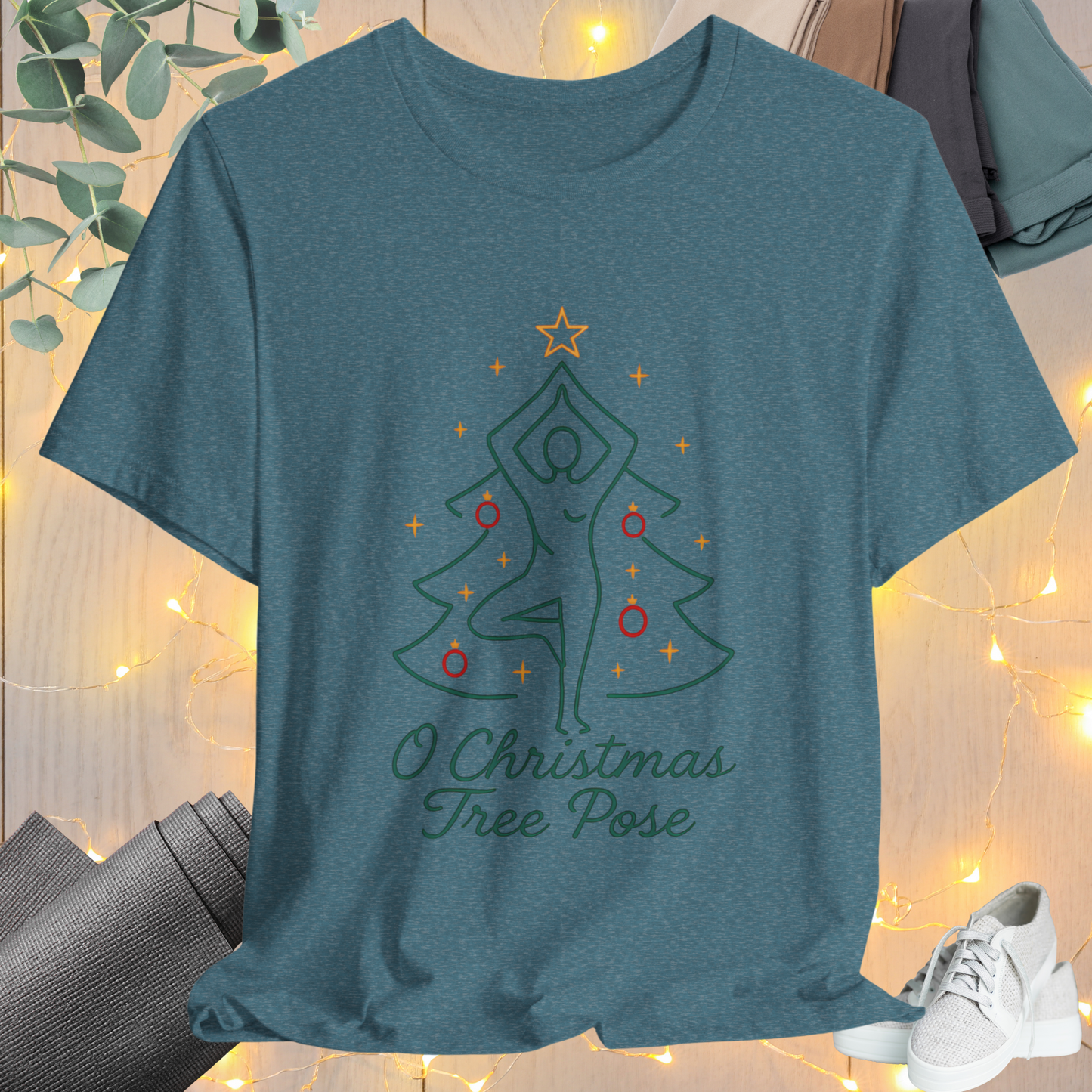Christmas Tree Pose Yoga Tee