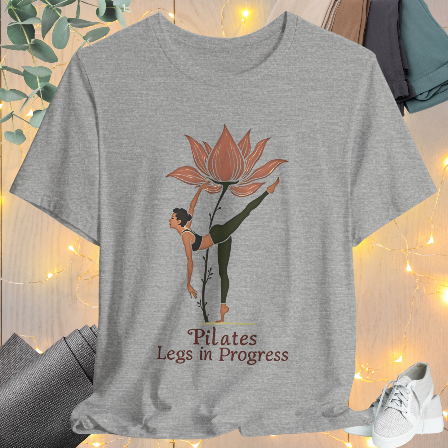 Pilates  Flower Leg Tee