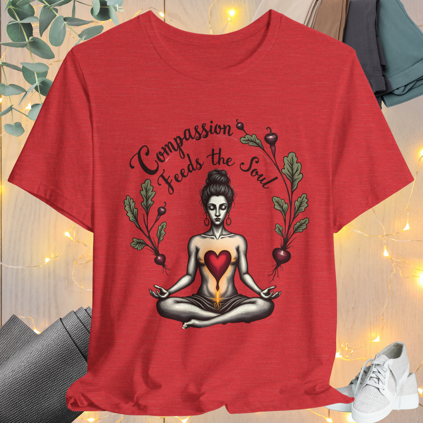 Nourishing Calm Tee - Yoga Green