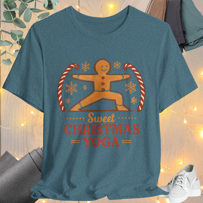 Gingerbread Yogi Warrior Tee