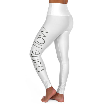 White High-Waist  Leggings- Barre Flow