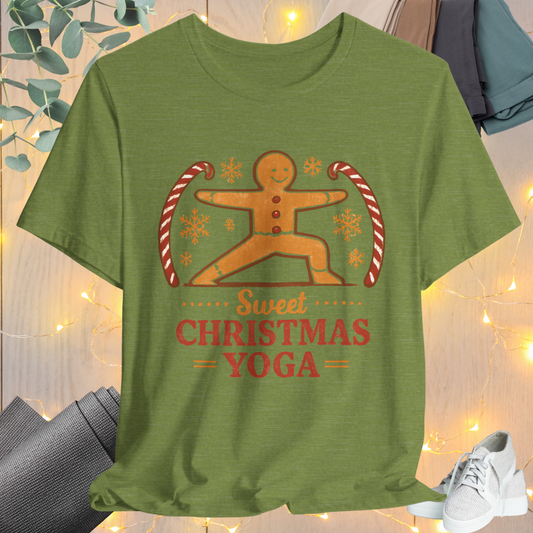 Gingerbread Yogi Warrior Tee