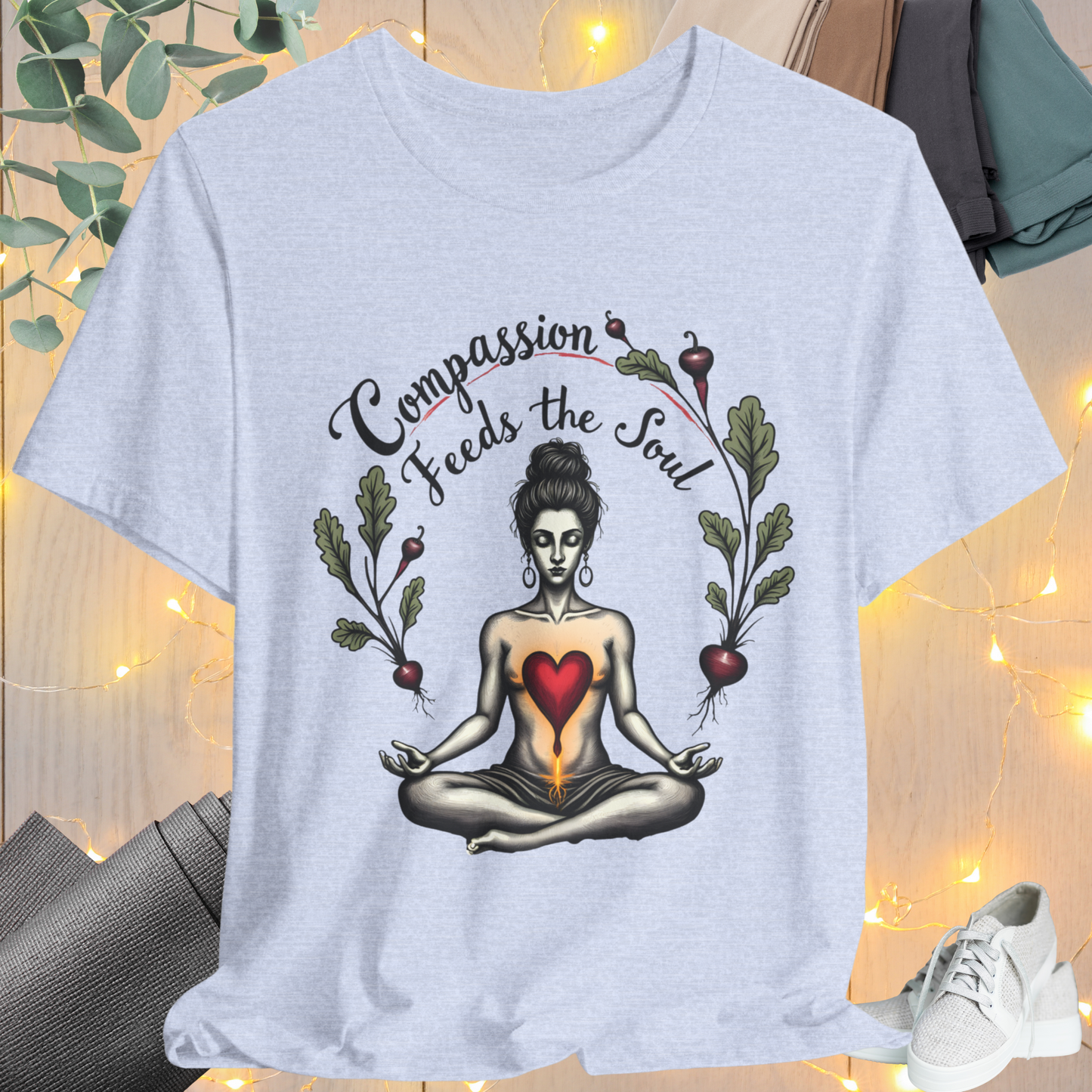 Nourishing Calm Tee - Yoga Green