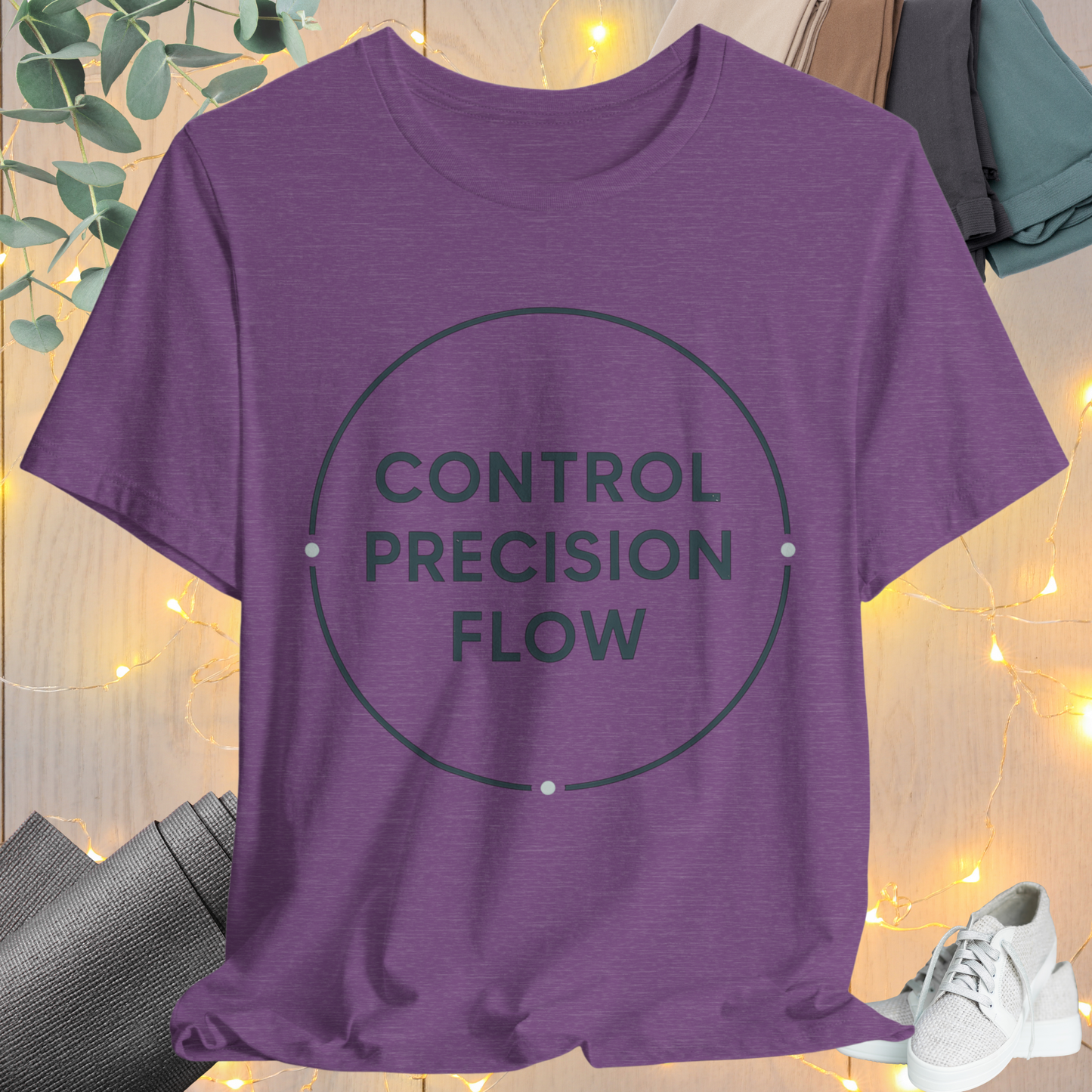 “Control. Precision. Flow.” Pilates Tee