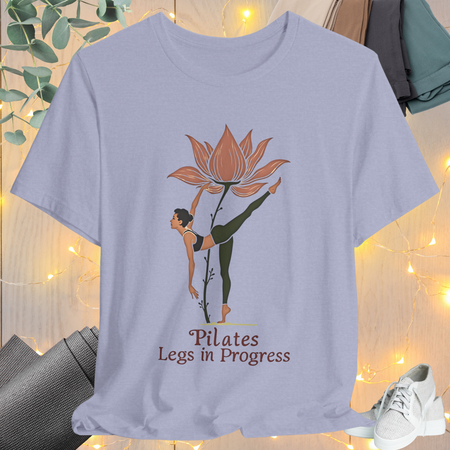 Pilates  Flower Leg Tee