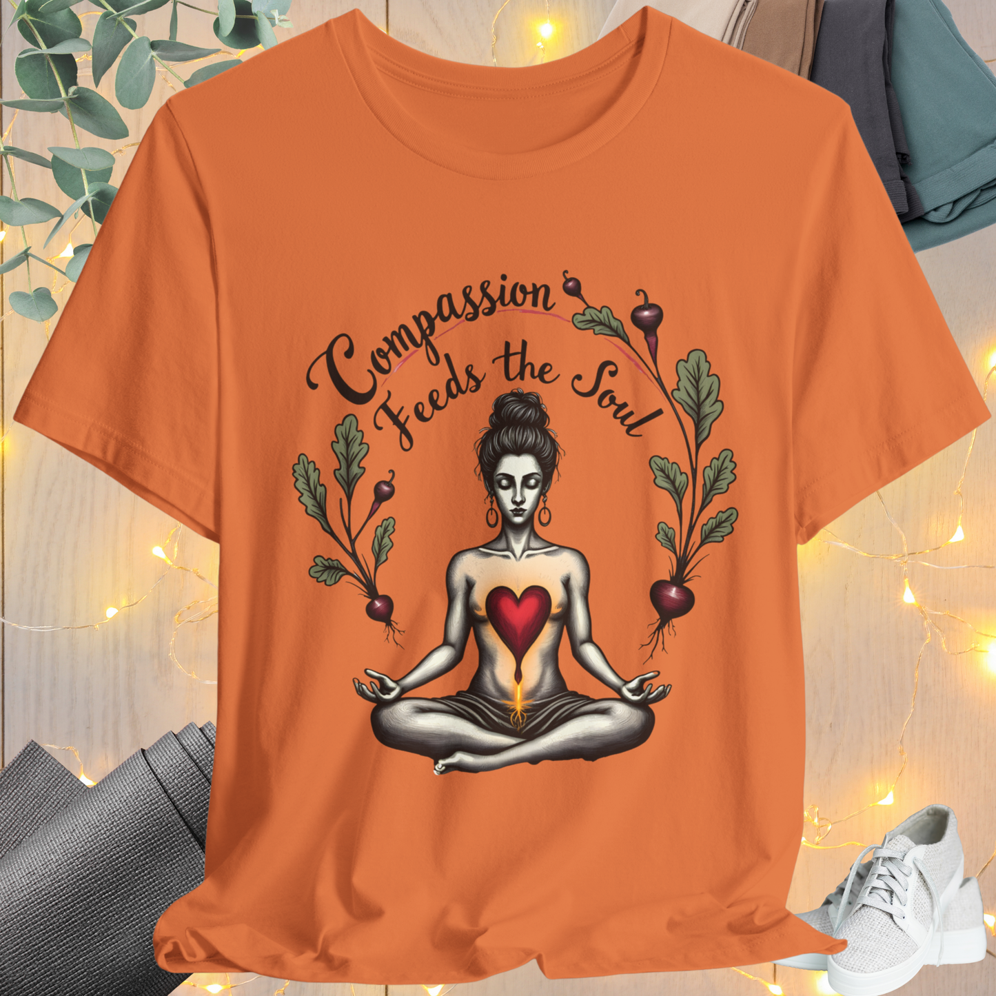 Nourishing Calm Tee - Yoga Green