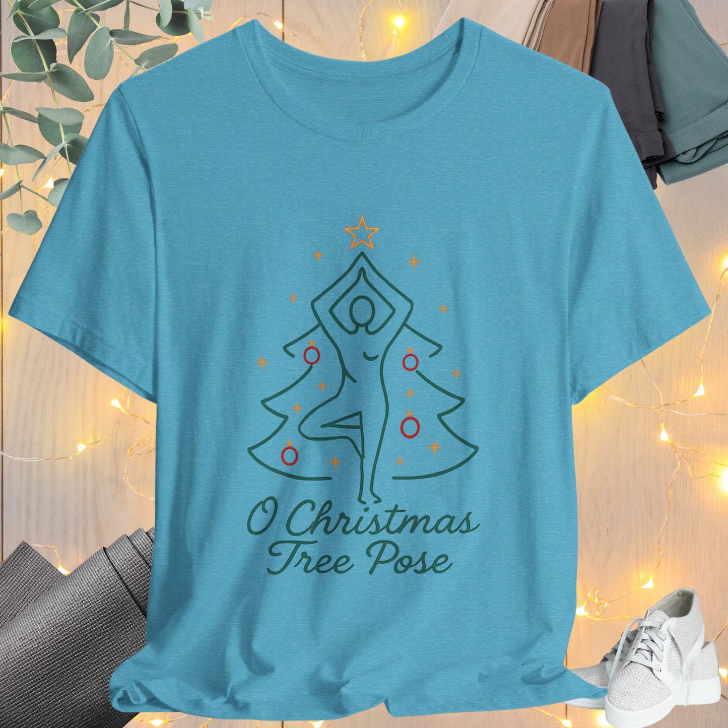 Christmas Tree Pose Yoga Tee