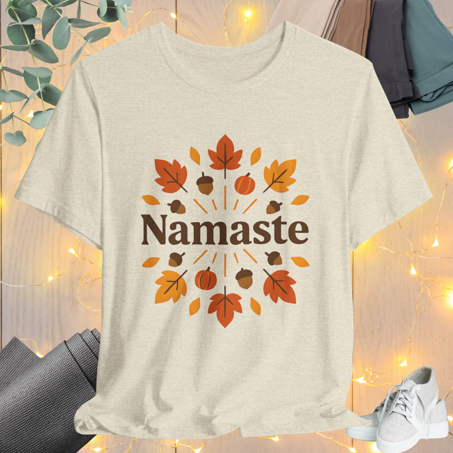 Namaste Autumn Mandala Tee