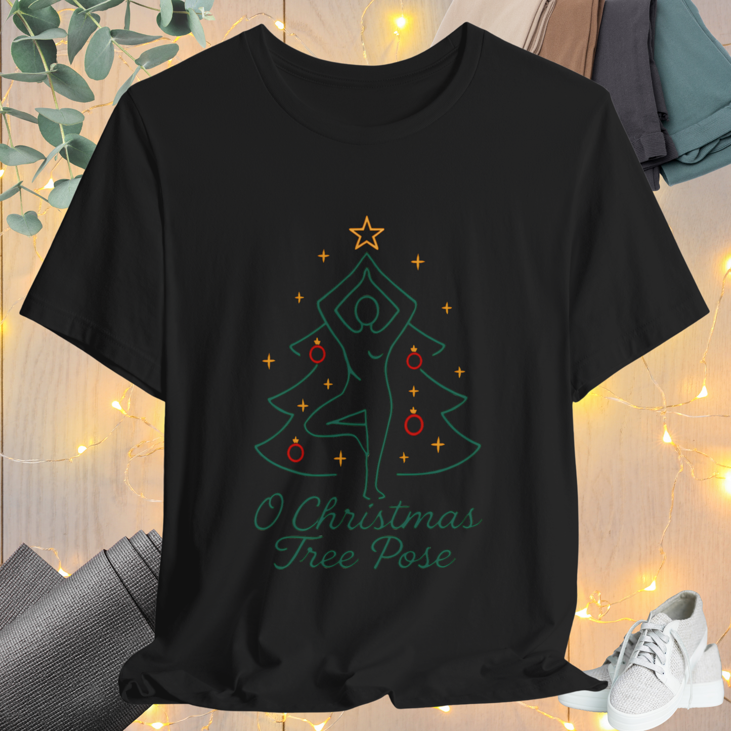 Christmas Tree Pose Yoga Tee