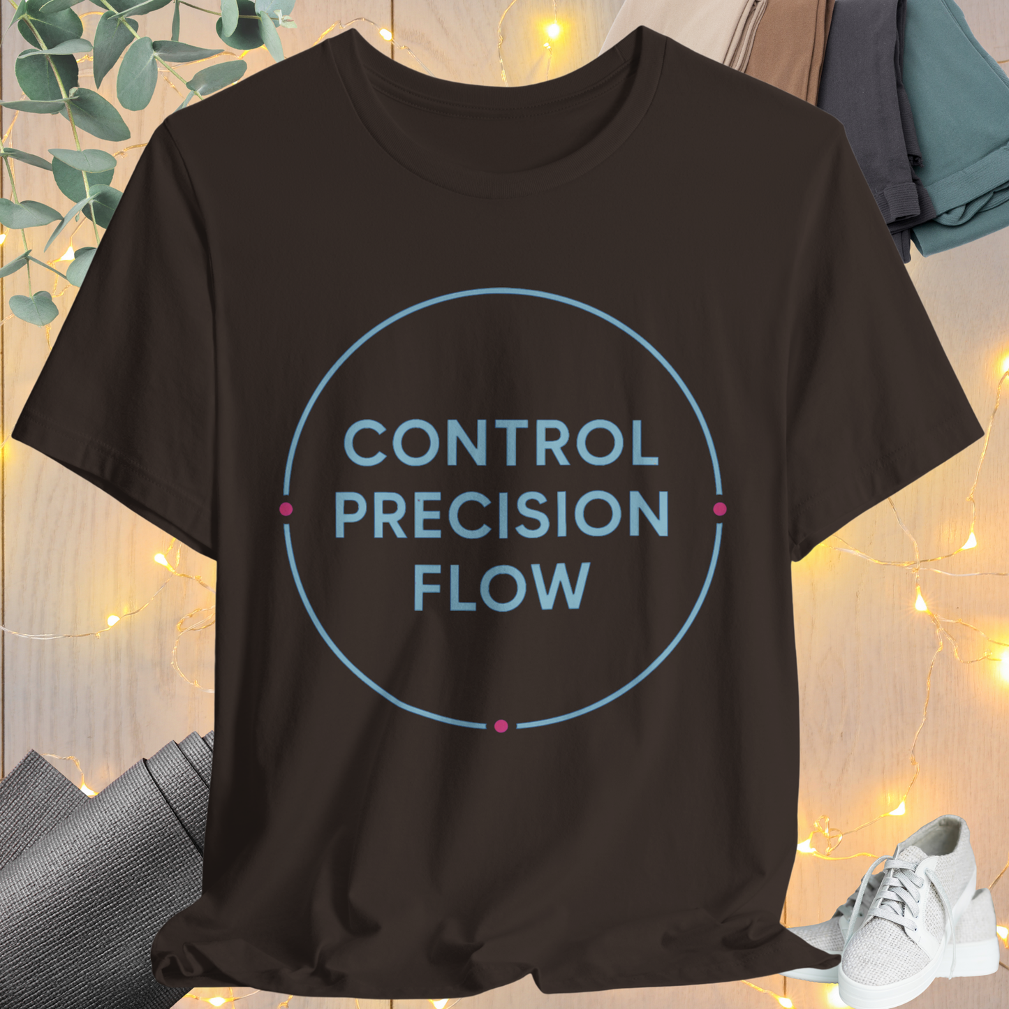 “Control. Precision. Flow.” Pilates Tee