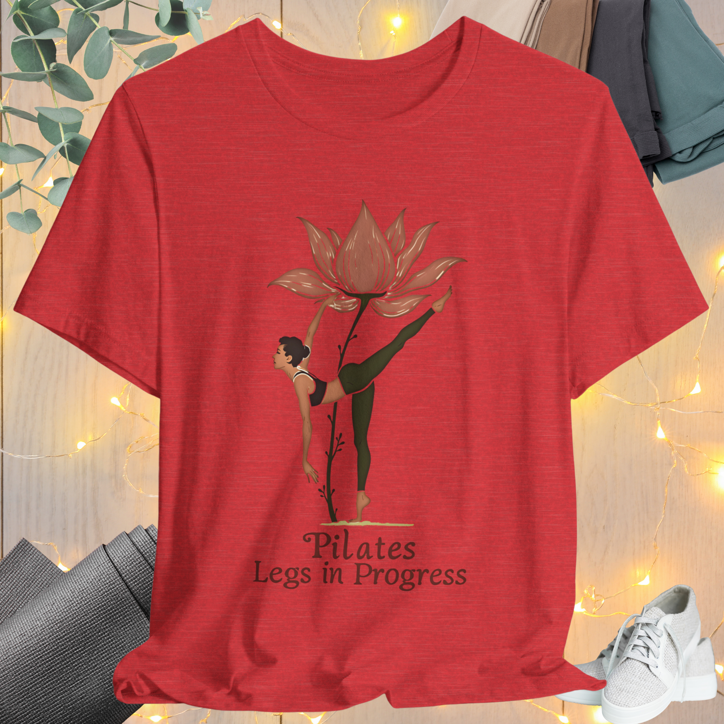 Pilates  Flower Leg Tee