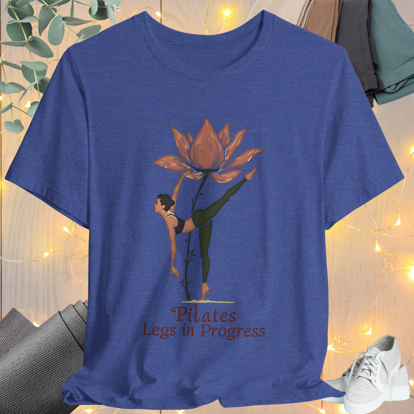 Pilates  Flower Leg Tee