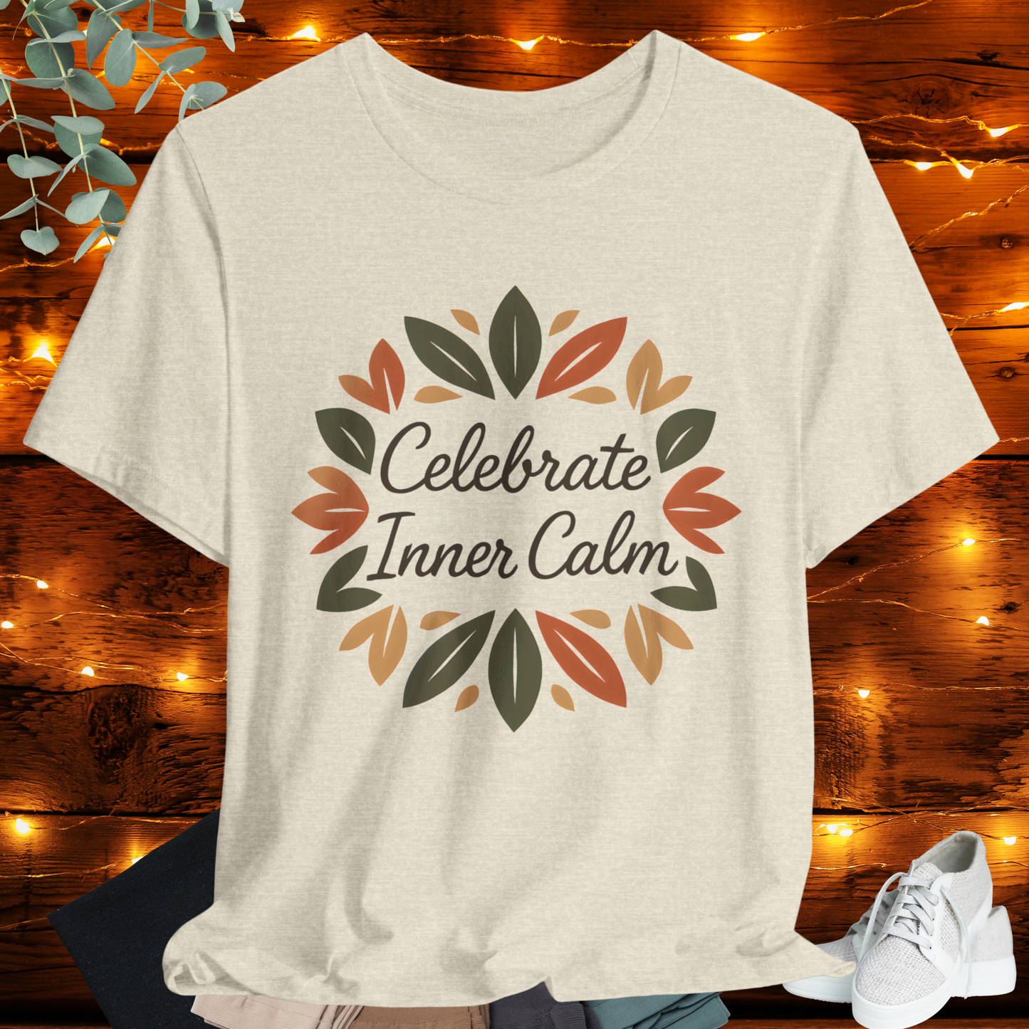 Earthy Mandala Wreath Tee