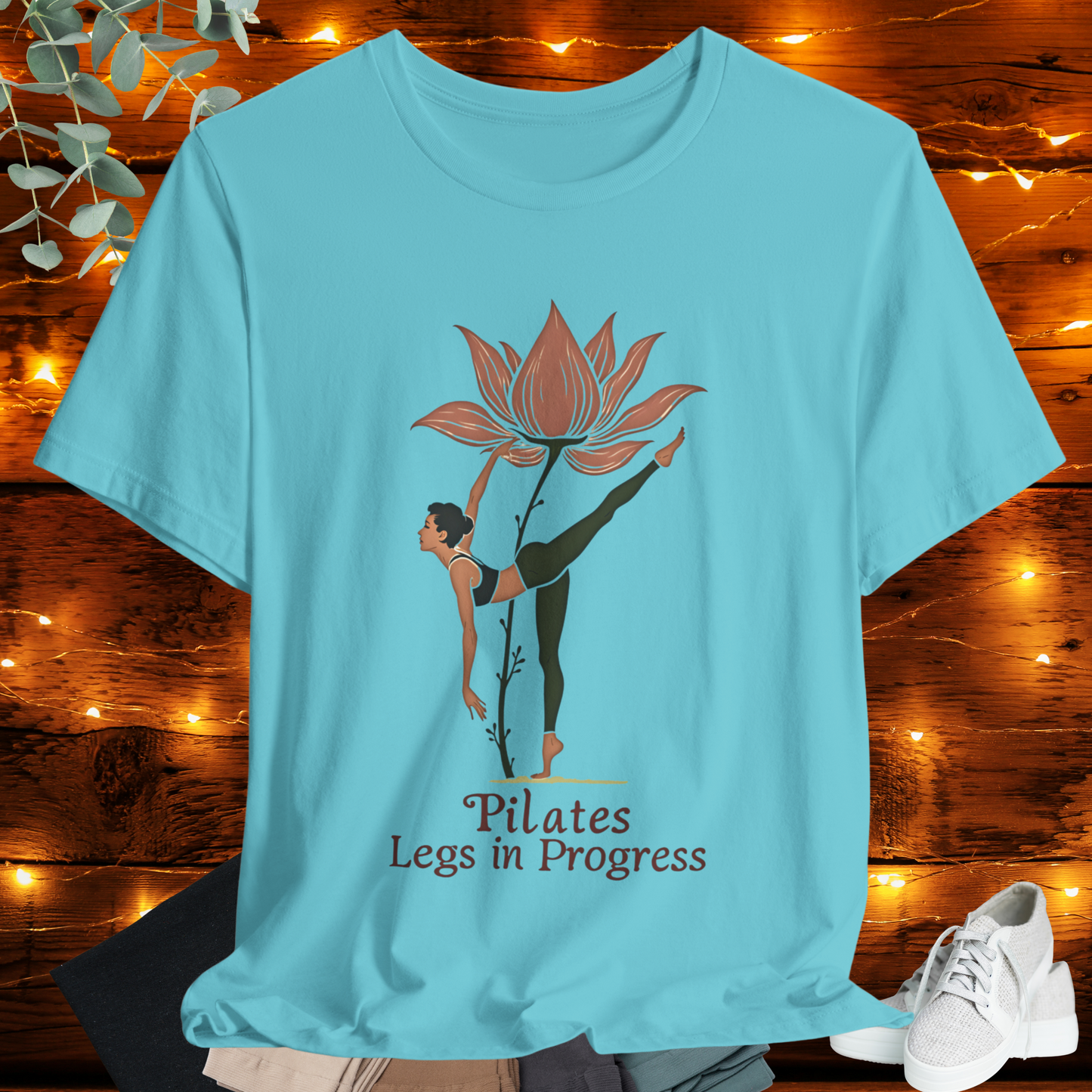 Pilates  Flower Leg Tee