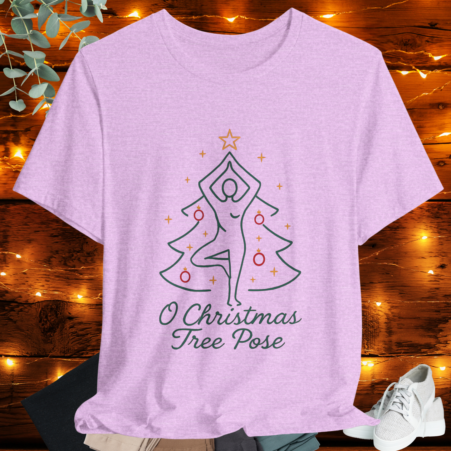 Christmas Tree Pose Yoga Tee