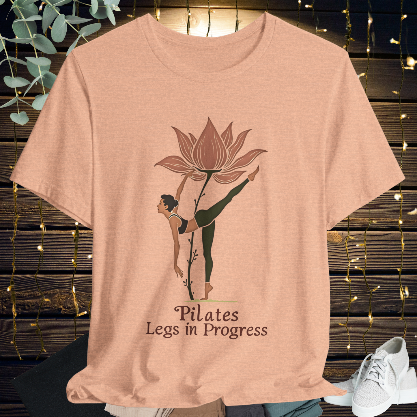 Pilates  Flower Leg Tee