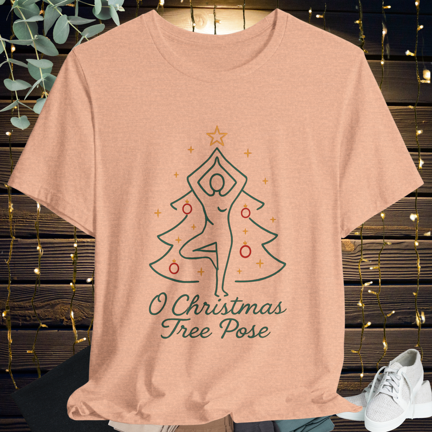 Christmas Tree Pose Yoga Tee