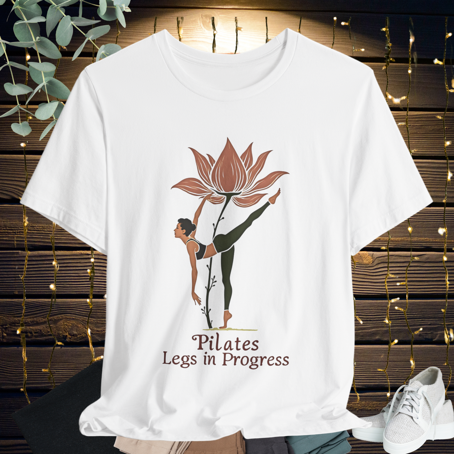 Pilates  Flower Leg Tee