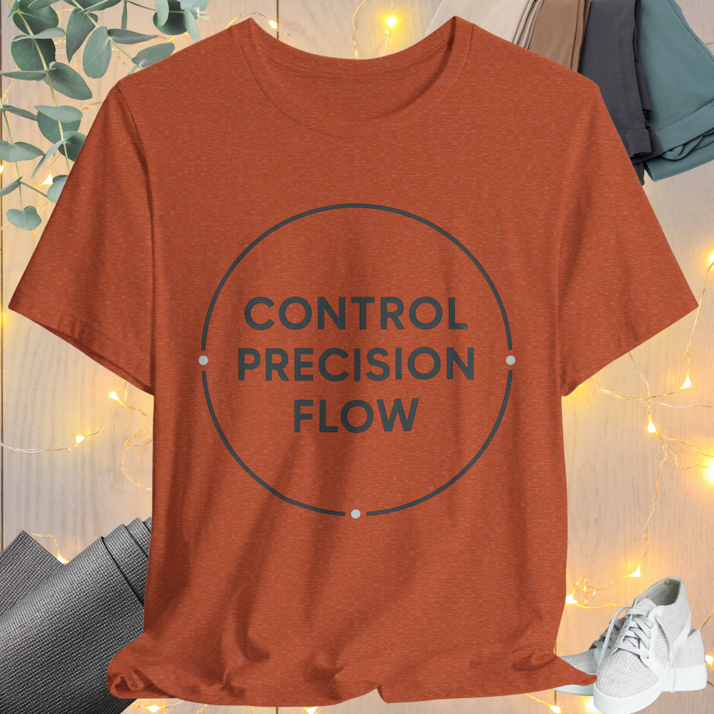 “Control. Precision. Flow.” Pilates Tee