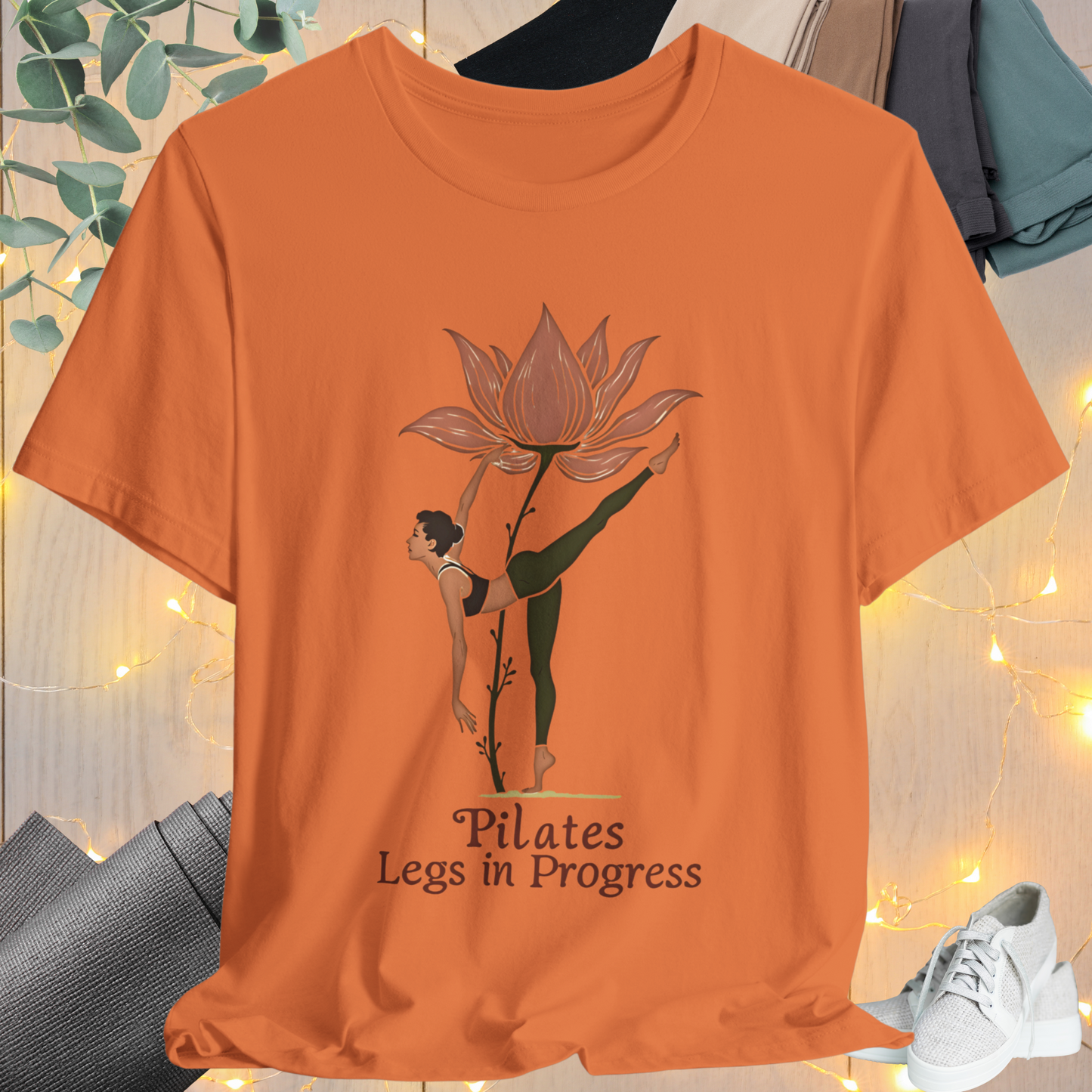 Pilates  Flower Leg Tee