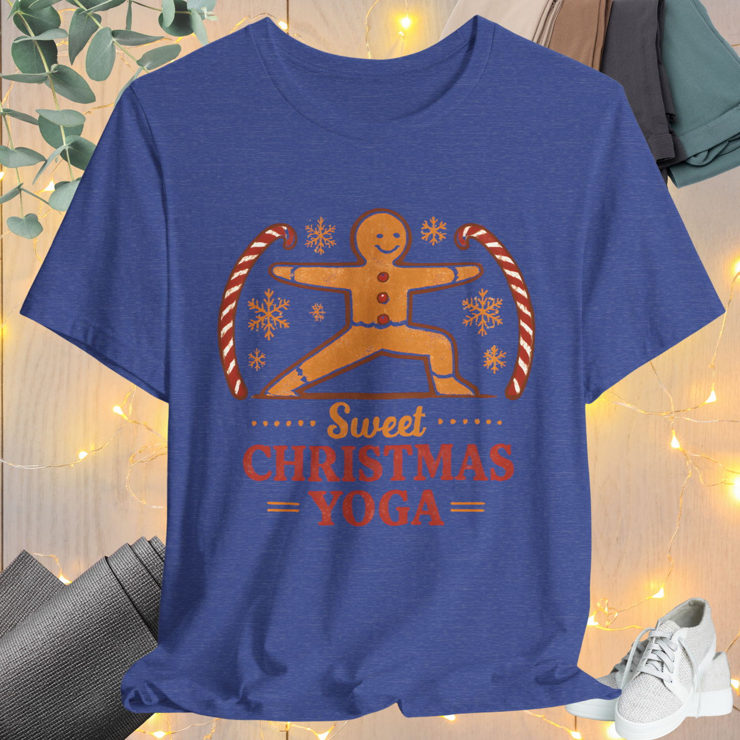 Gingerbread Yogi Warrior Tee
