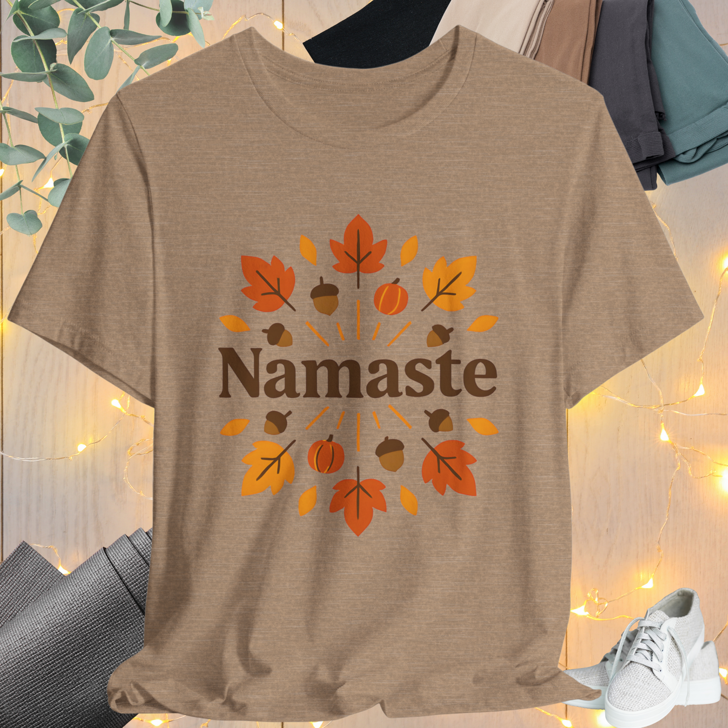 Namaste Autumn Mandala Tee