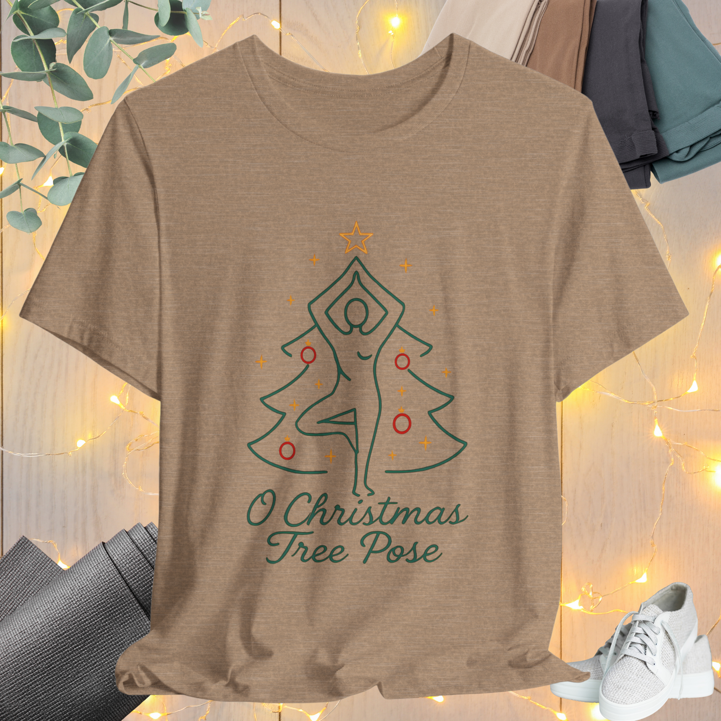 Christmas Tree Pose Yoga Tee