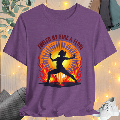 Yoga Tee 'Fueled by Fire and Flow'