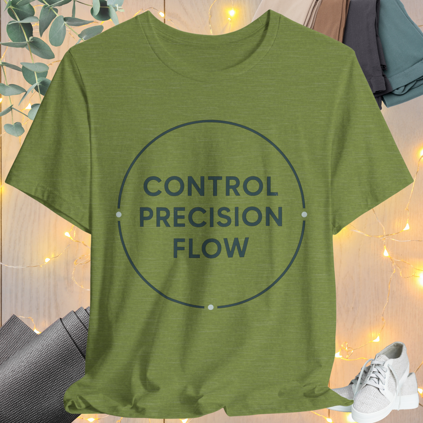 “Control. Precision. Flow.” Pilates Tee