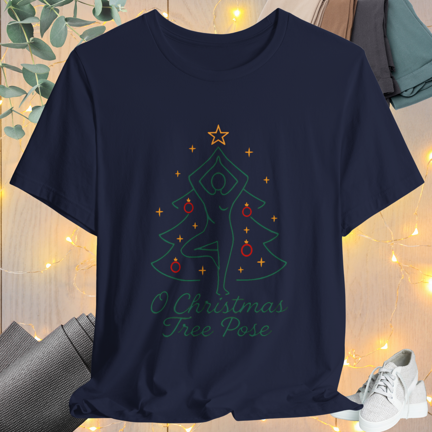 Christmas Tree Pose Yoga Tee