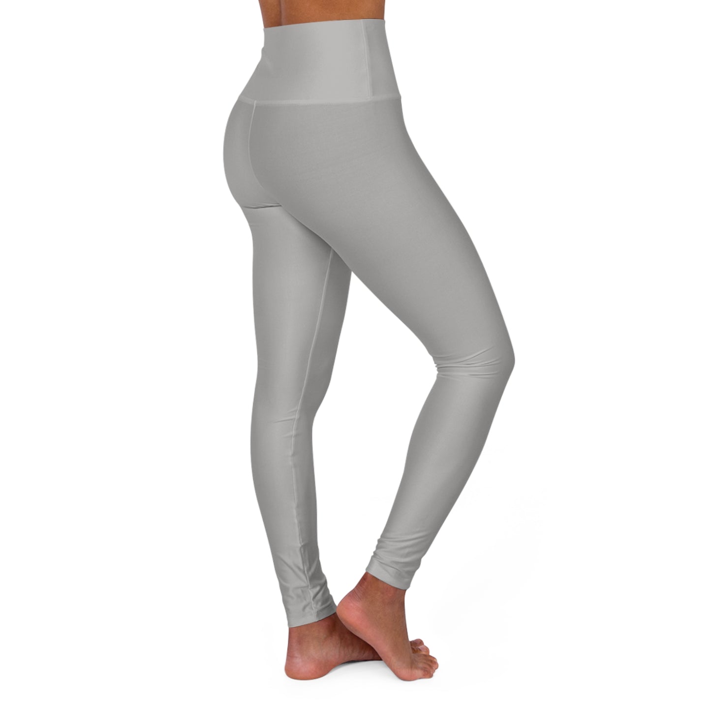 Light Grey High-Waisted Leggings - Breathe