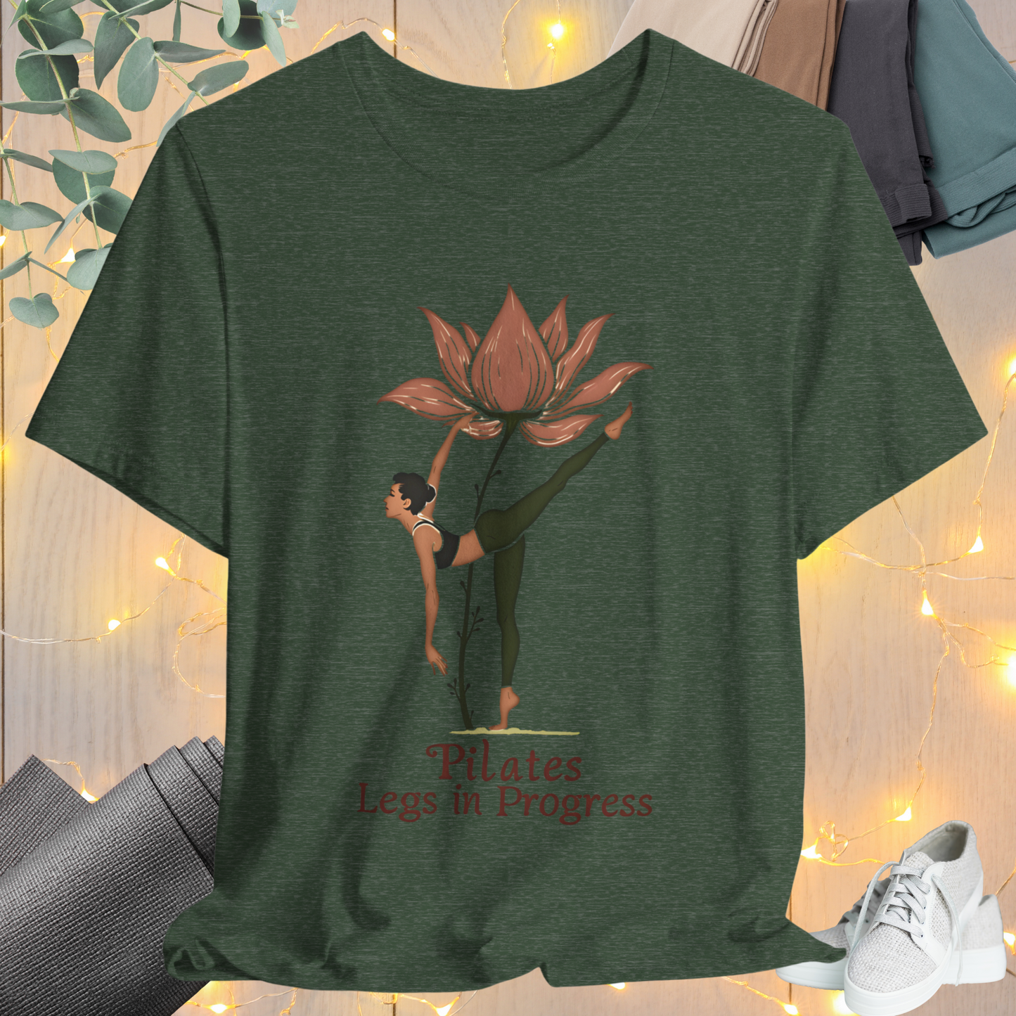 Pilates  Flower Leg Tee