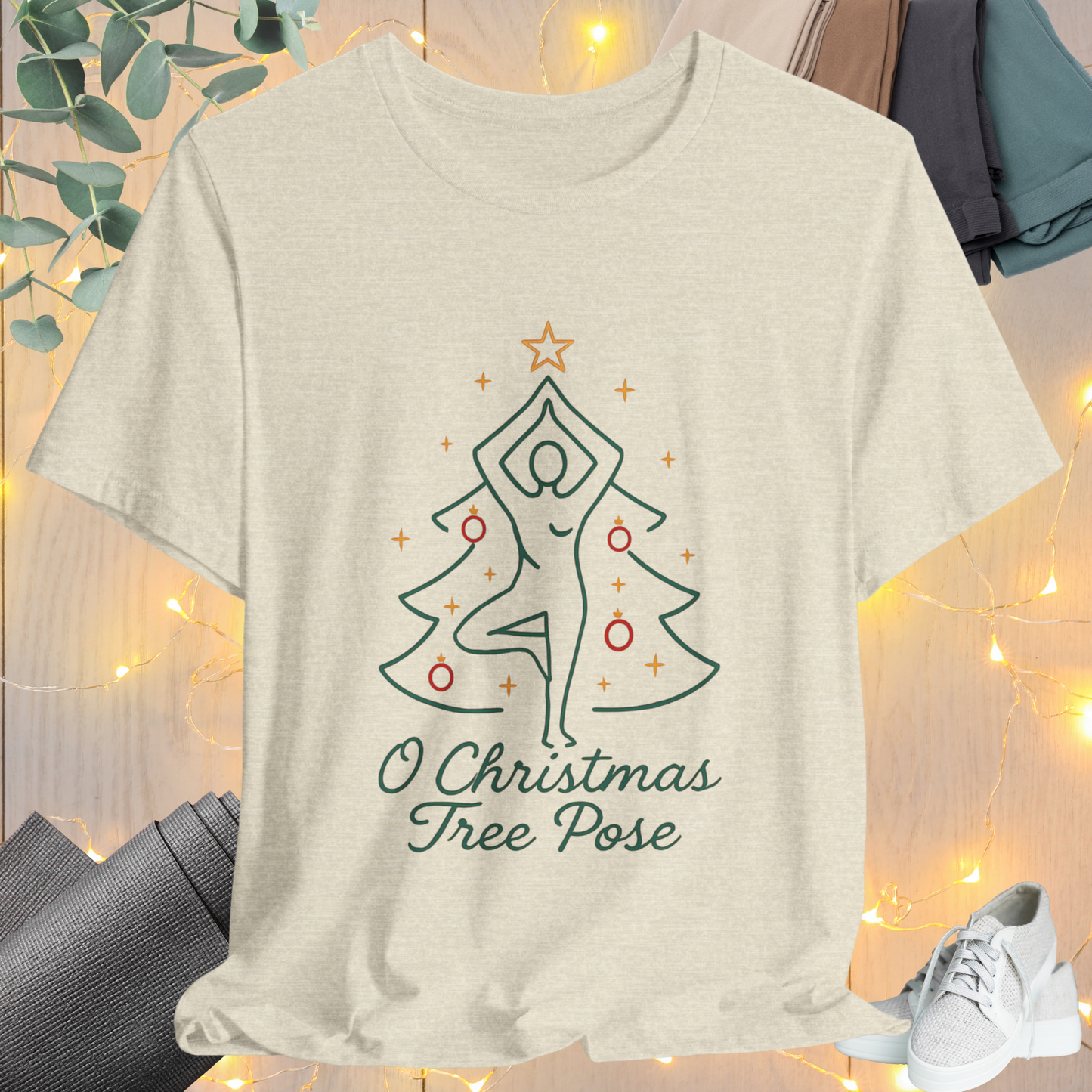 Christmas Tree Pose Yoga Tee